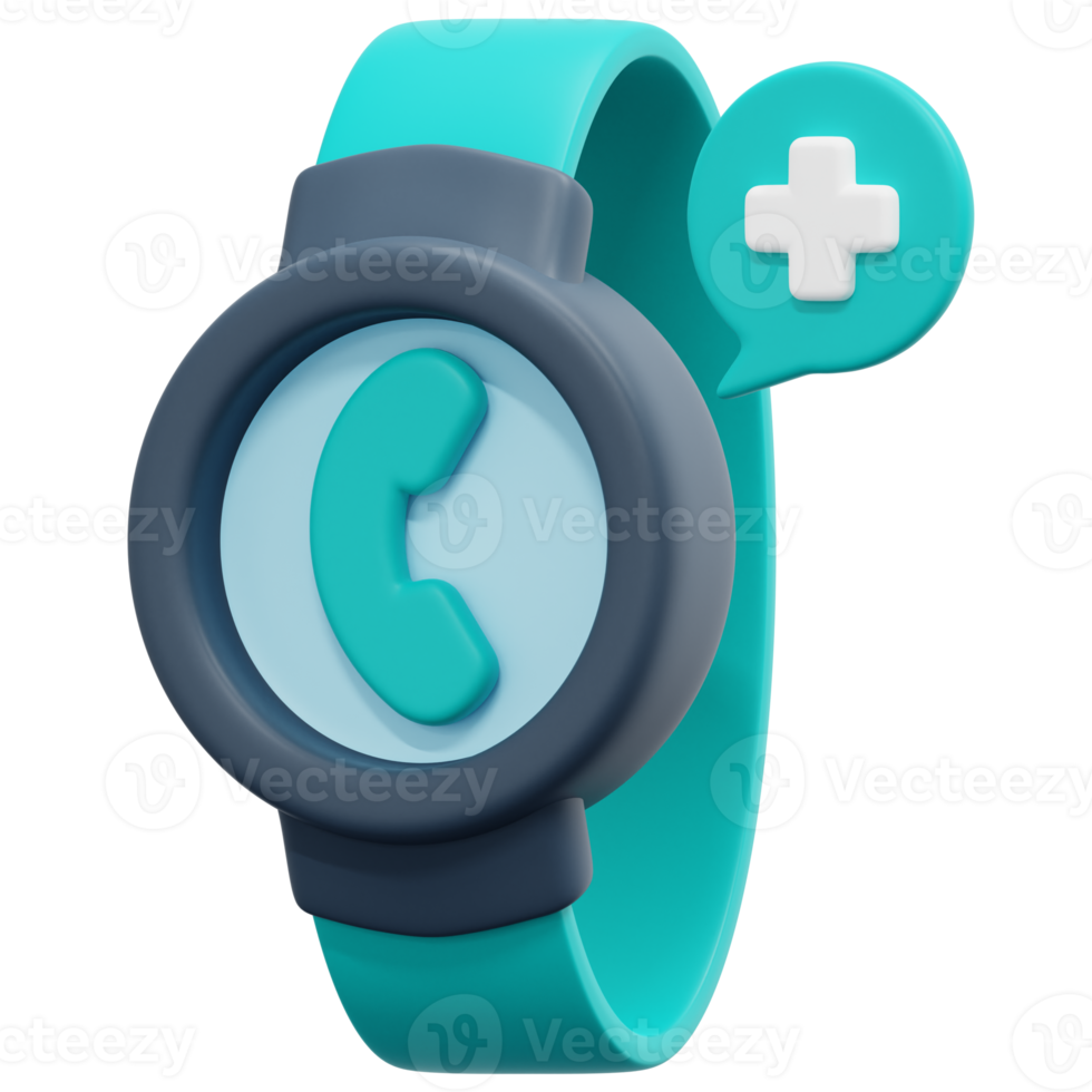smartwatch 3d render icon illustration png