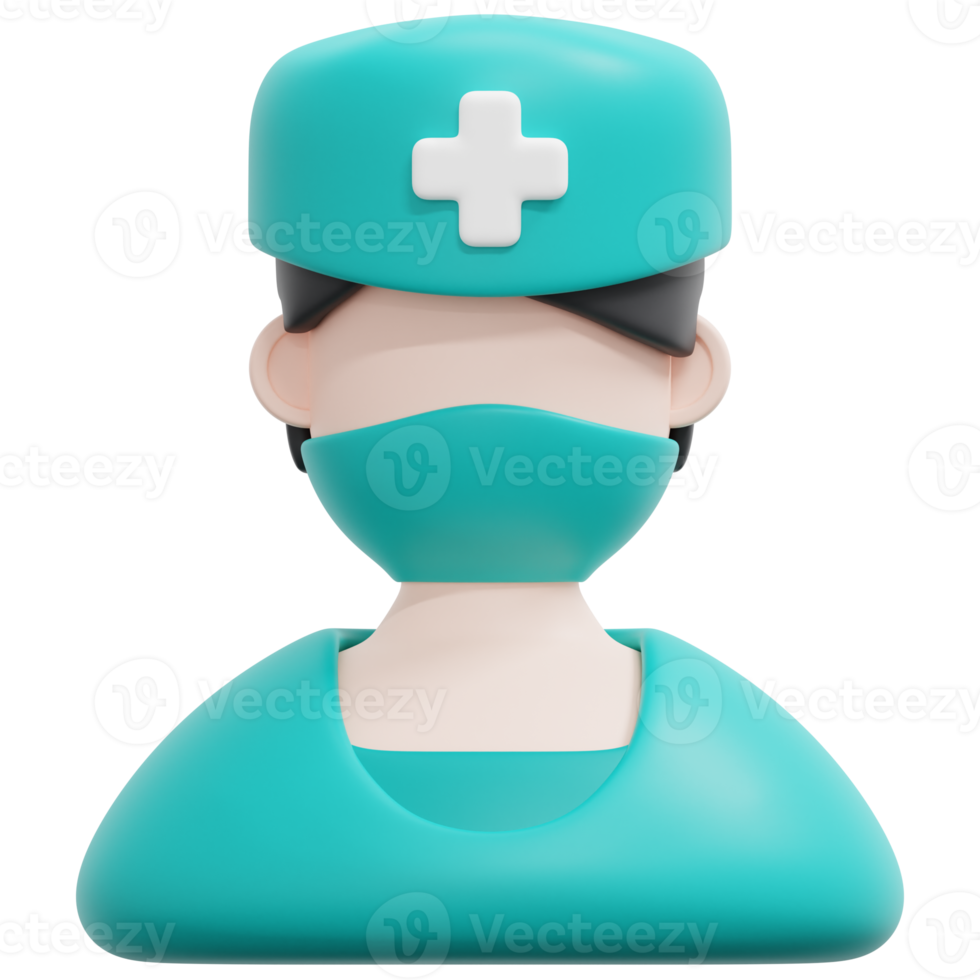 krankenschwester 3d-render-symbol-illustration png