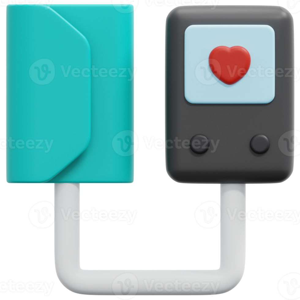 sphygmomanometer 3d render icon illustration png