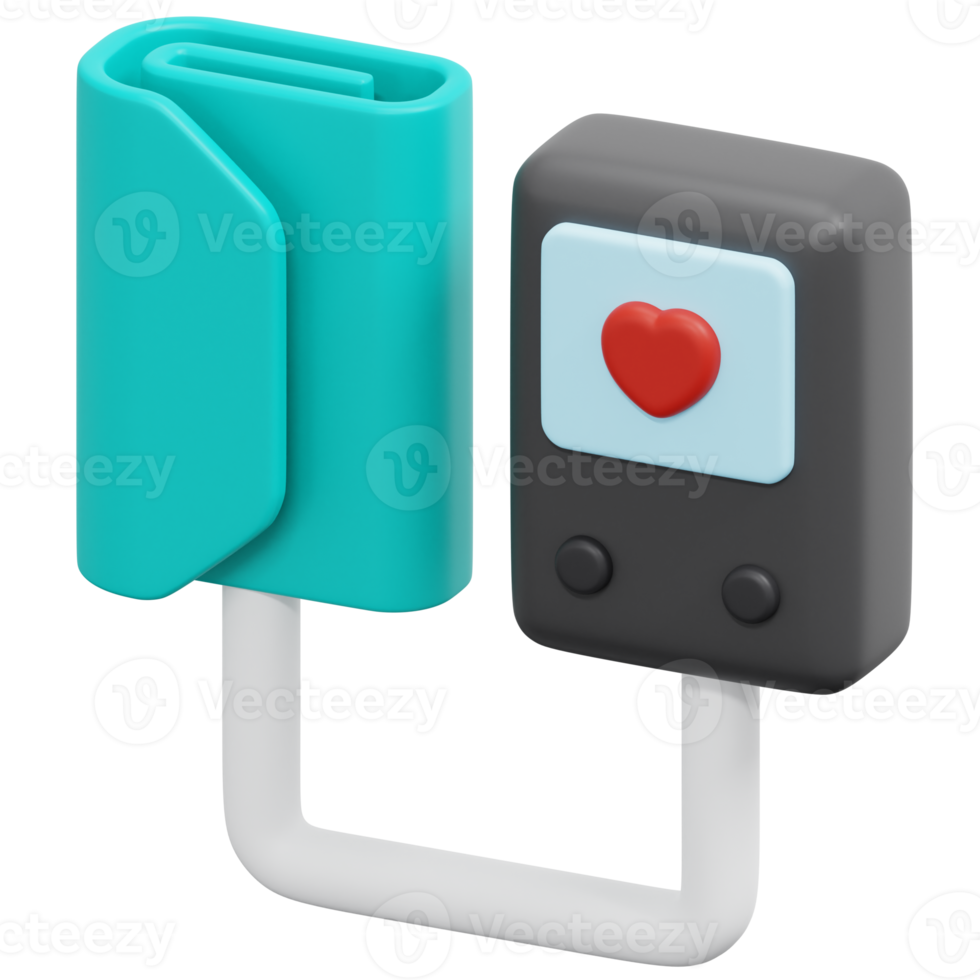 sphygmomanometer 3d render icon illustration png