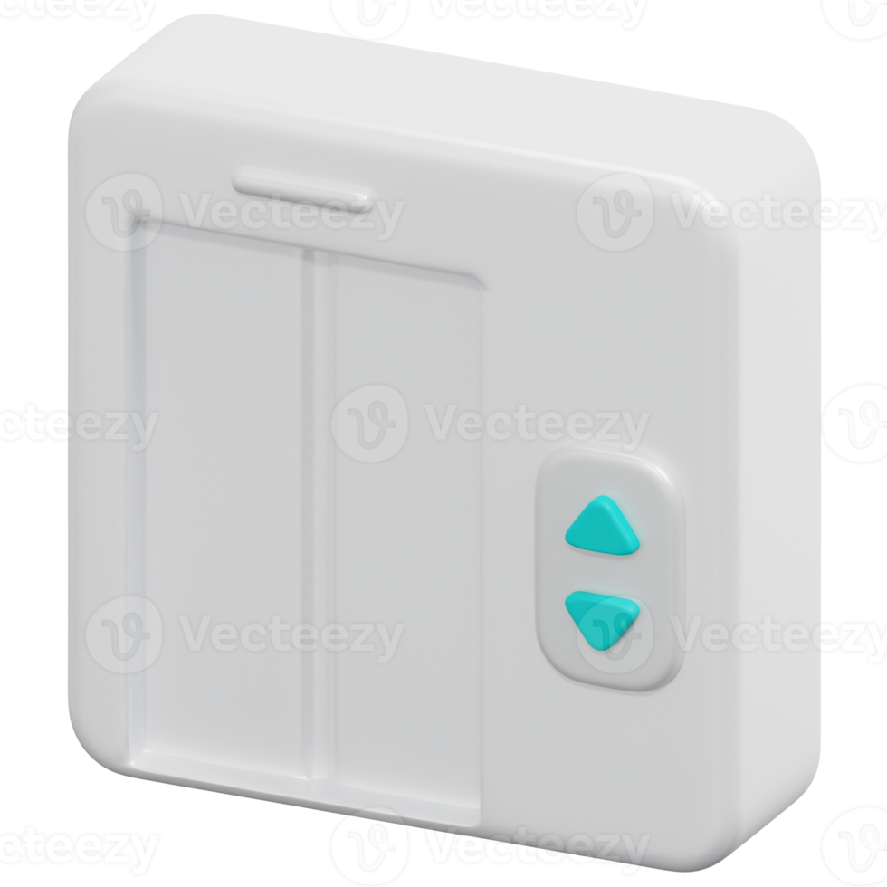 elevator 3d render icon illustration png