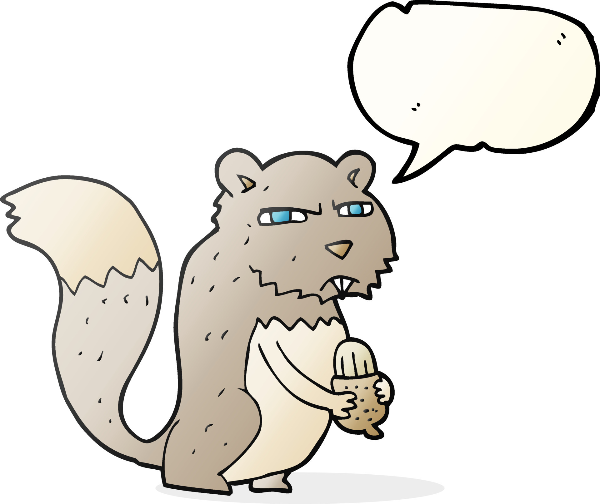 angry squirrel cartoon