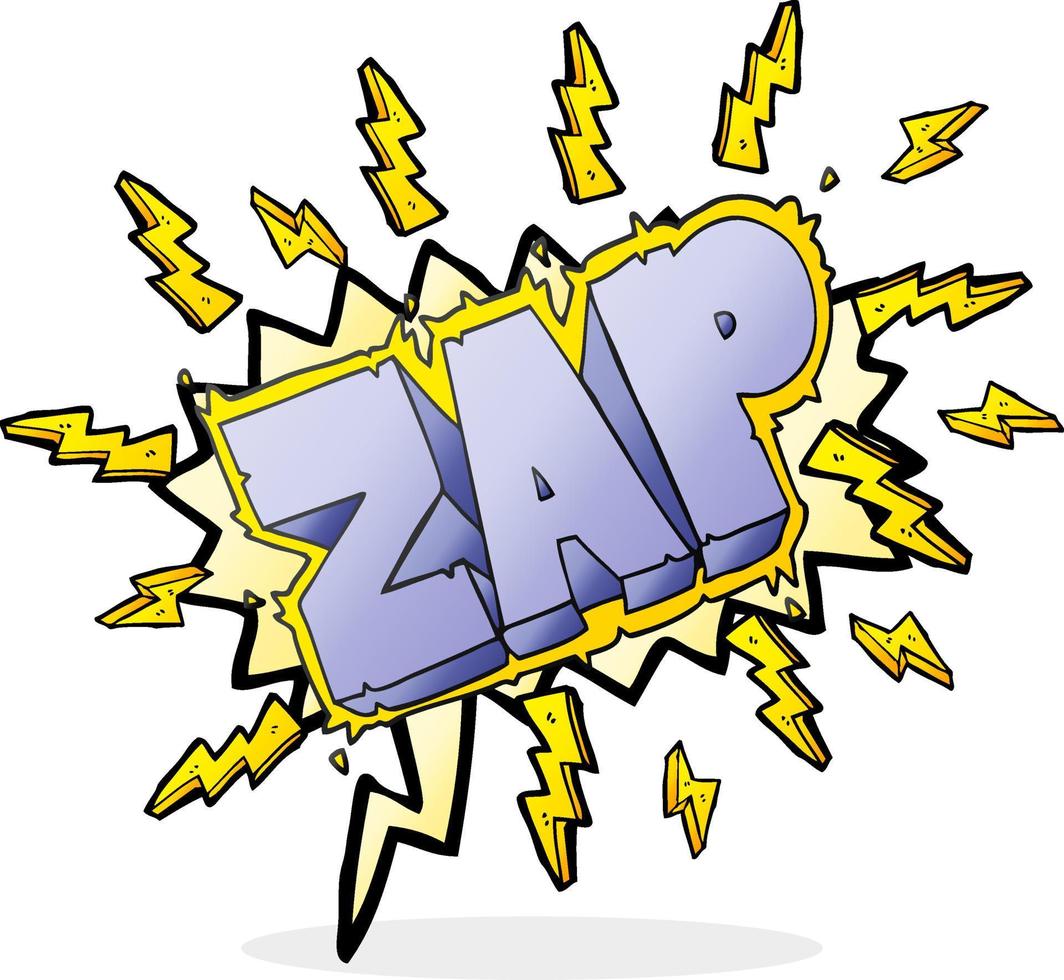freehand drawn speech bubble cartoon zap symbol 11784903 Vector Art at