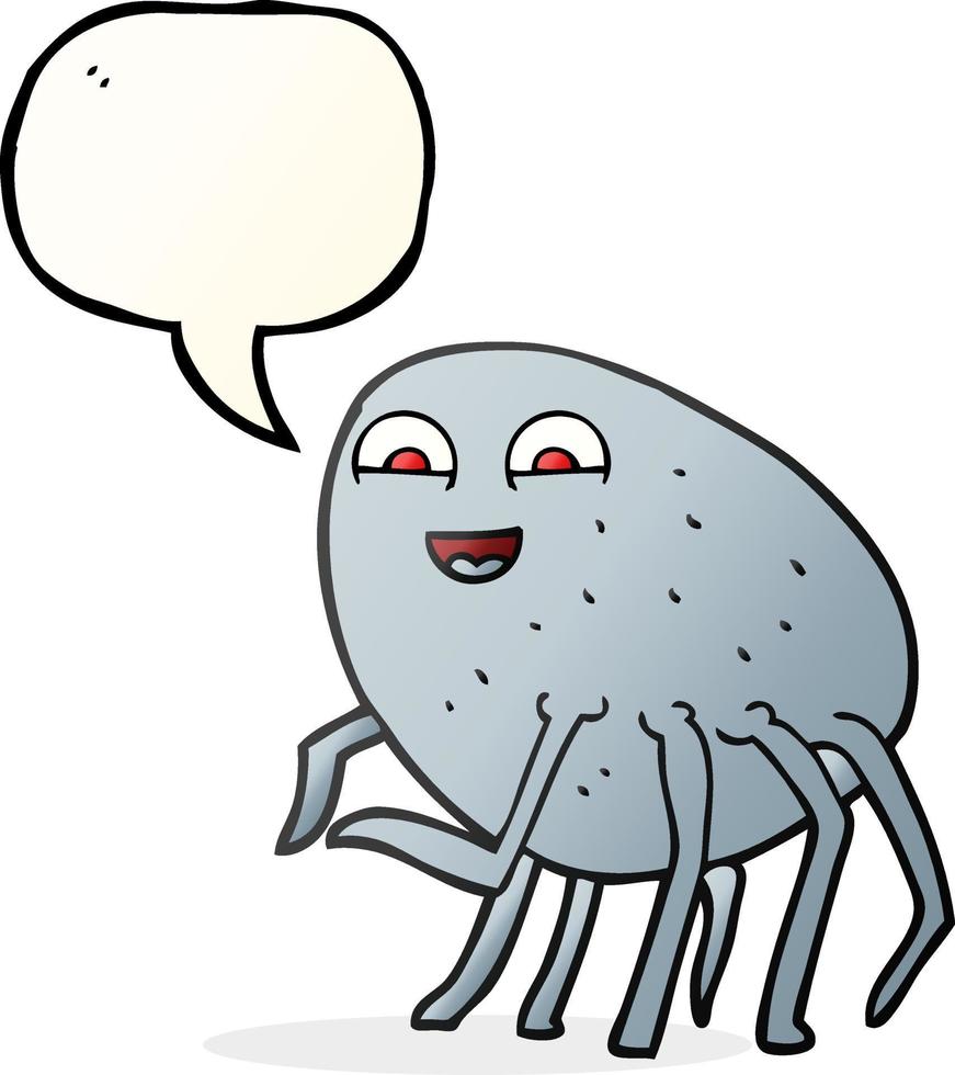 freehand drawn speech bubble cartoon tick vector