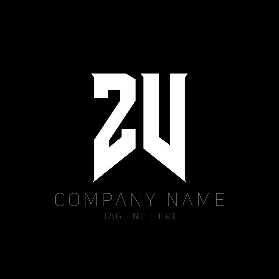 ZV Letter Logo Design. Initial letters ZV gaming's logo icon for technology companies. Tech letter ZV minimal logo design template. Z V letter design vector with white and black colors. zv, z v