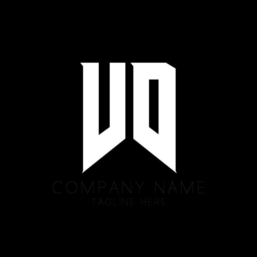 VD Letter Logo Design. Initial letters VD gaming's logo icon for technology companies. Tech letter VD minimal logo design template. V D letter design vector with white and black colors. vd, v d