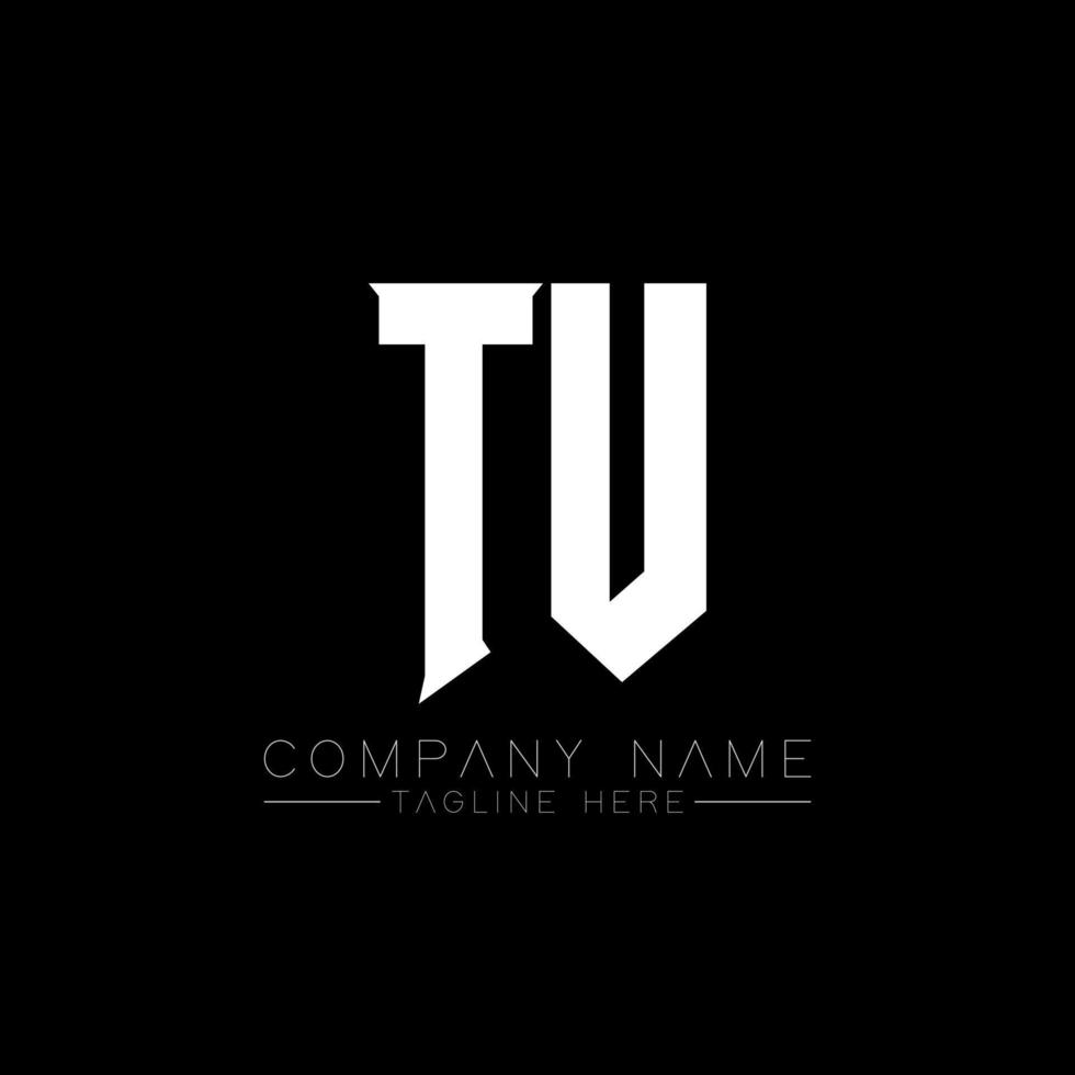 TU Letter Logo Design. Initial letters TU gaming's logo icon for technology companies. Tech letter TU minimal logo design template. TU letter design vector with white and black colors. TU