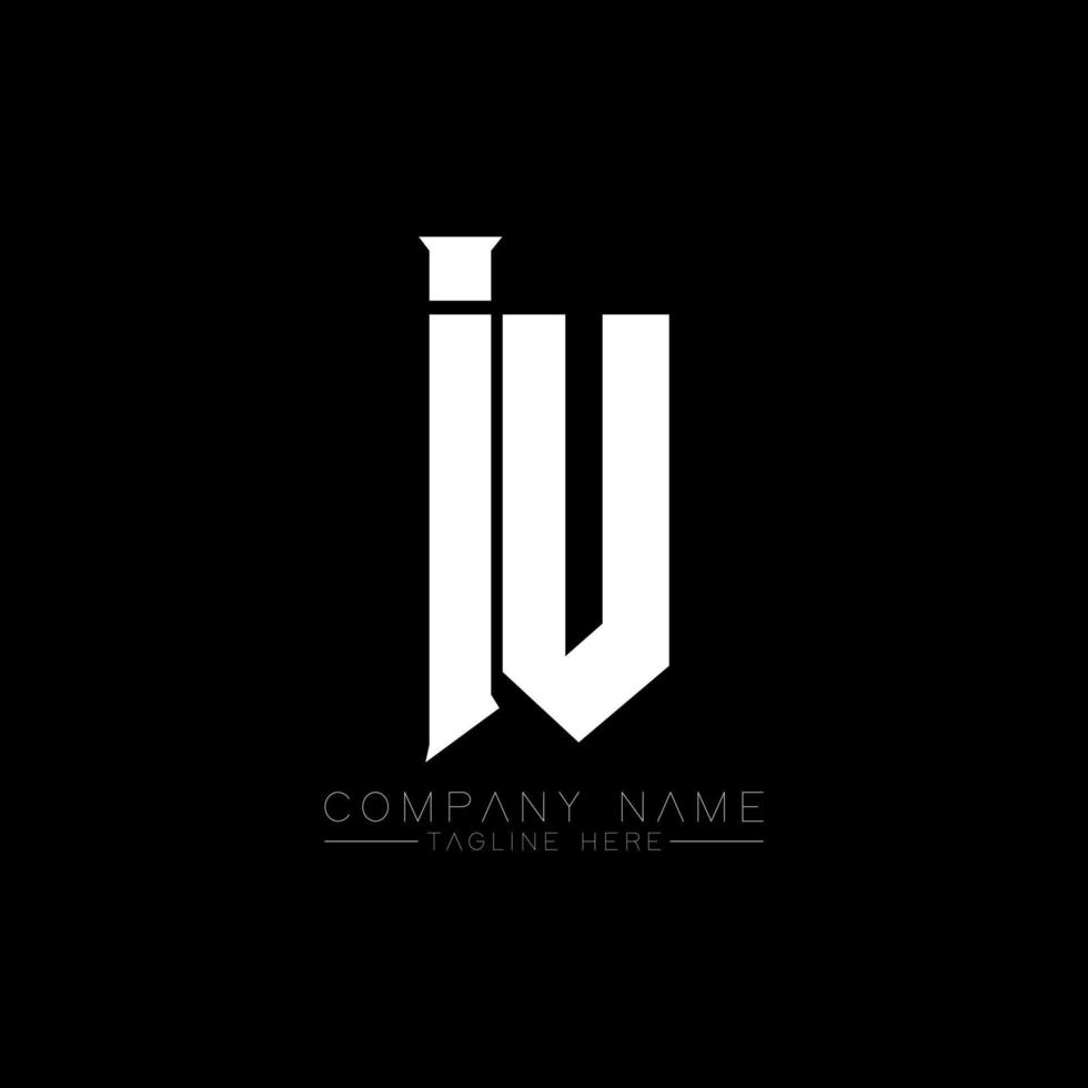 IU Letter Logo Design. Initial letters IU gaming's logo icon for technology companies. Tech letter IU minimal logo design template. IU letter design vector with white and black colors. IU