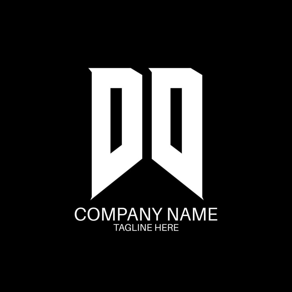 DD Letter Logo Design. Initial letters DD gaming's logo icon for technology companies. Tech letter DD minimal logo design template. DD letter design vector with white and black colors. DD