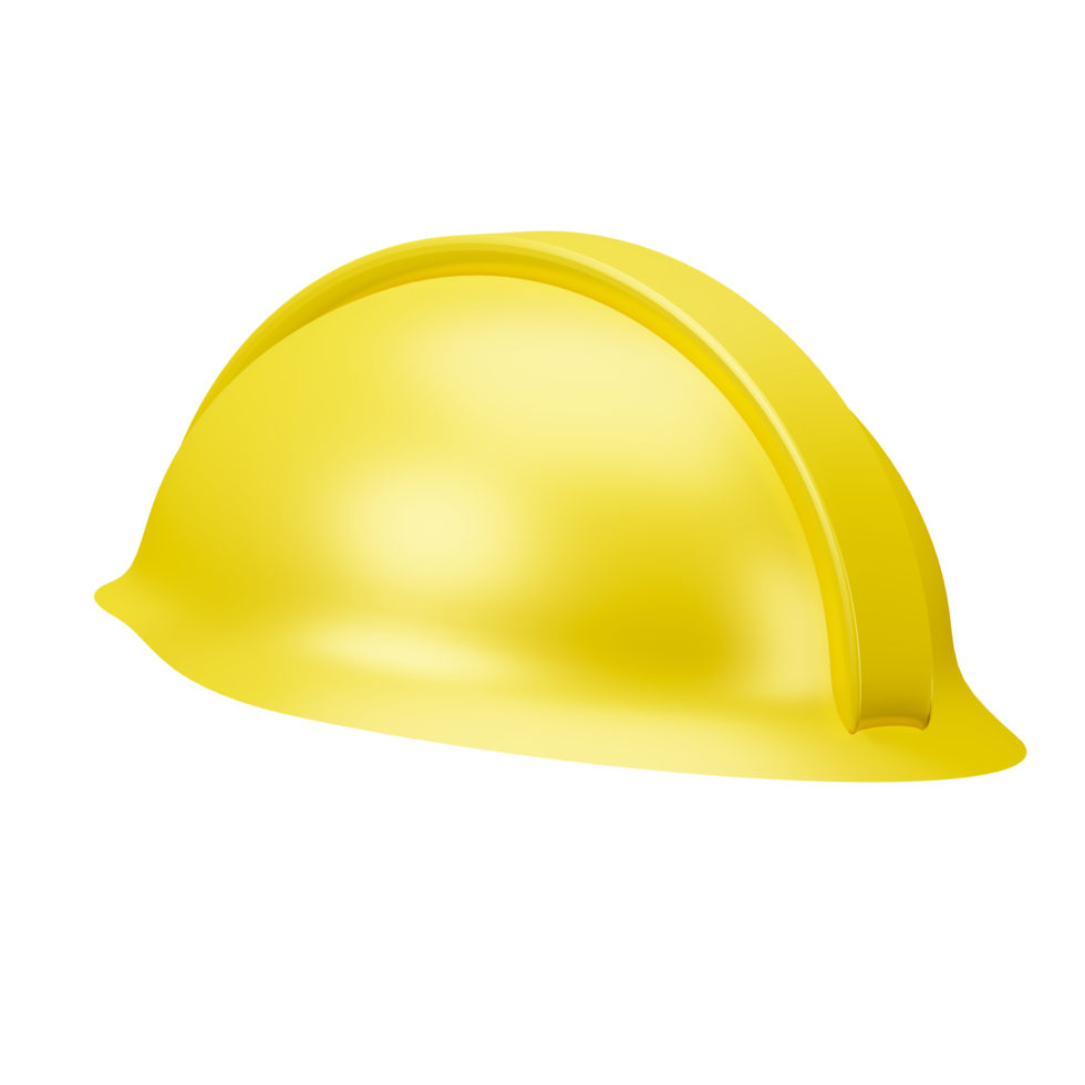 Yellow safety helmet engineer logo concept png