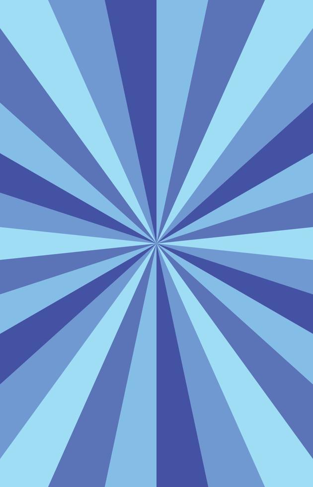 fondo de explosión abstracta en color azul degradado. efecto de deslumbramiento vertical. patrón de brillo de sol. ilustración vectorial de un rayo radial. viga estrecha. para telones de fondo, carteles, pancartas y portadas. vector