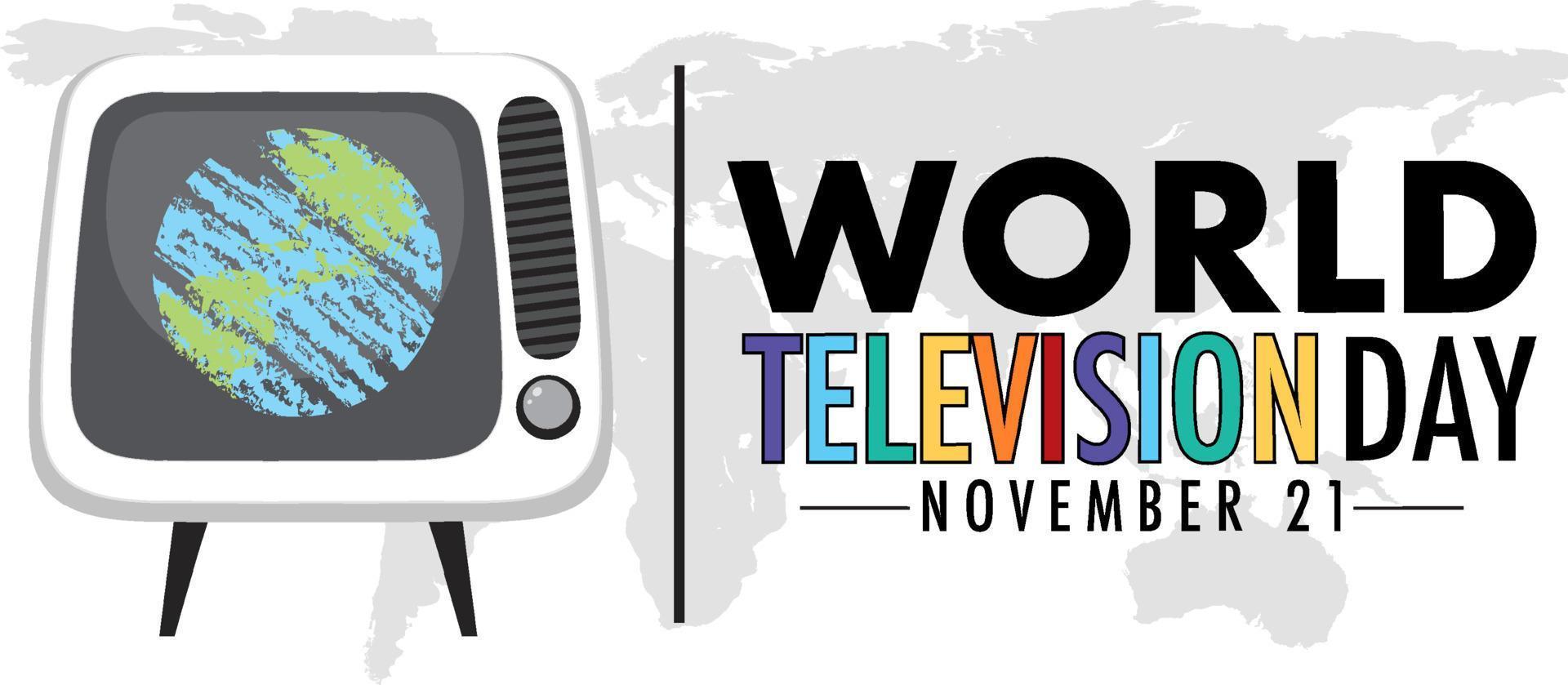 World Television Day Logo Design vector