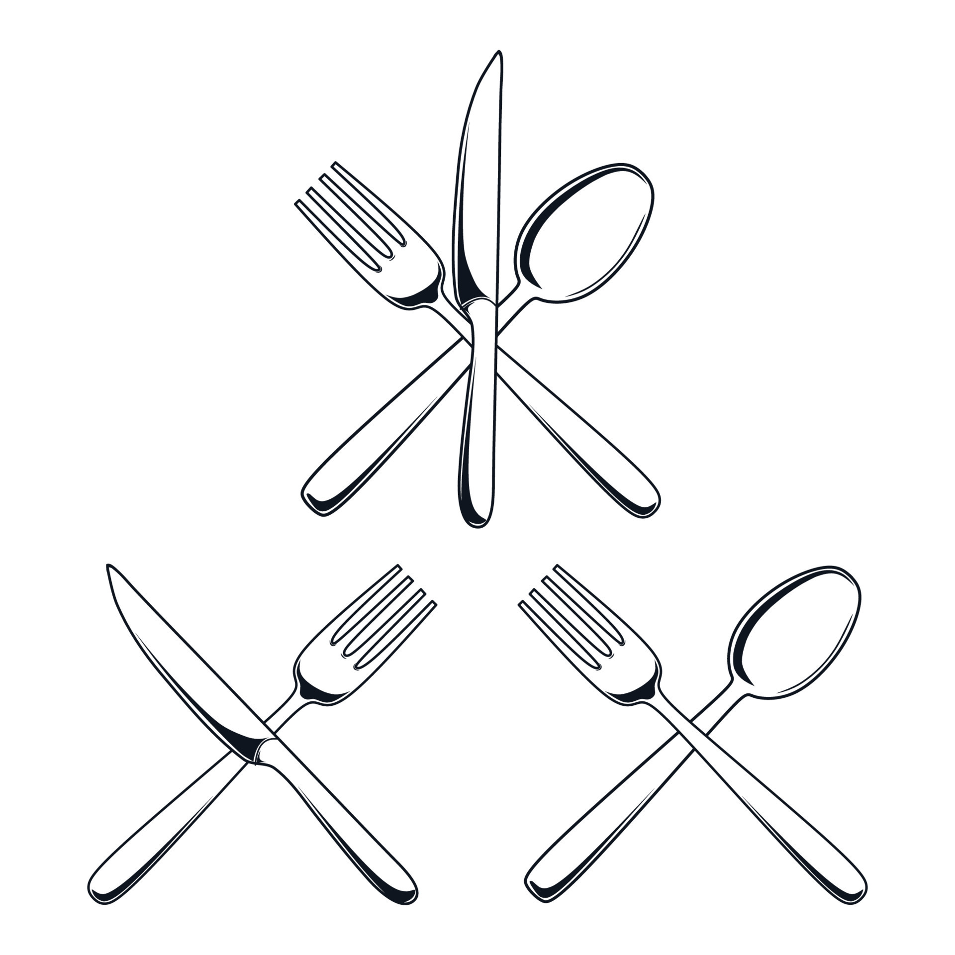 spoon, fork, knife vector design 11787651 Vector Art at Vecteezy
