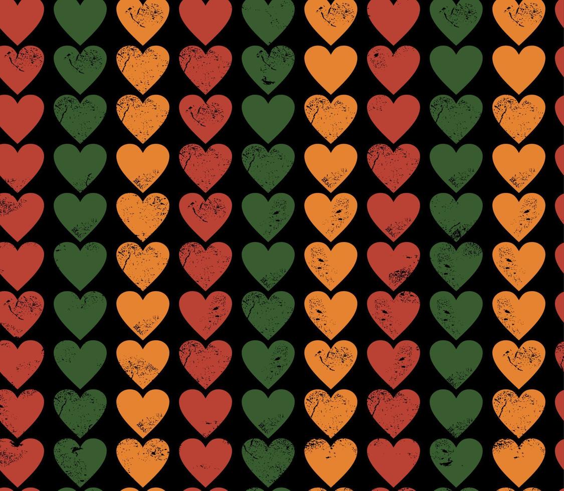 Kwanzaa seamless pattern Black history month, repeating texture. Background wallpaper or paper. Vector illustration