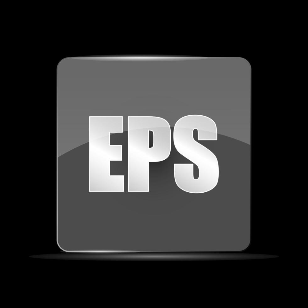 EPS File Icon, Flat Design Style vector