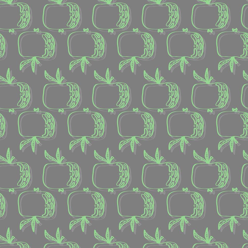 apples fruit vector seamless pattern