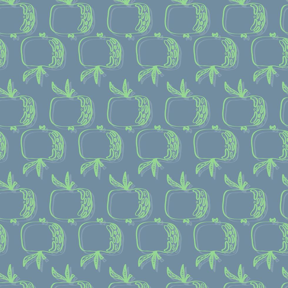 apples fruit vector seamless pattern