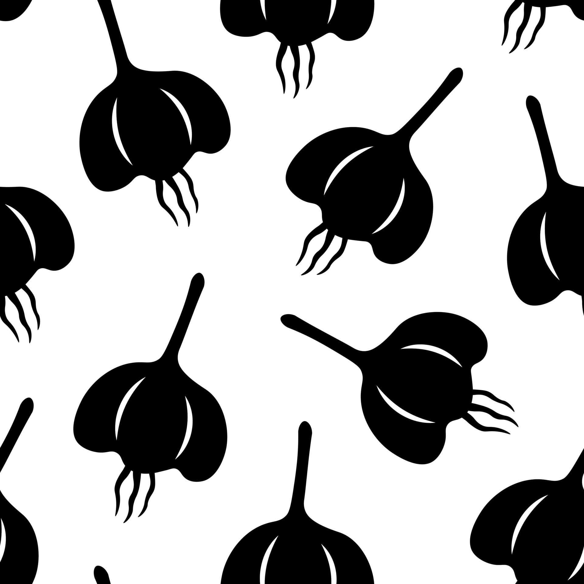 Garlic silhouette seamless pattern 11788433 Vector Art at Vecteezy