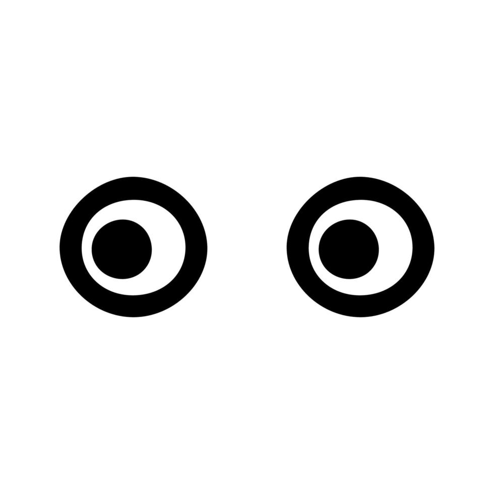 icono de ojo de garabato dibujado a mano. símbolo de signo. elemento negro dibujado a mano. Fondo blanco. aislado. diseño plano. ilustración vectorial vector