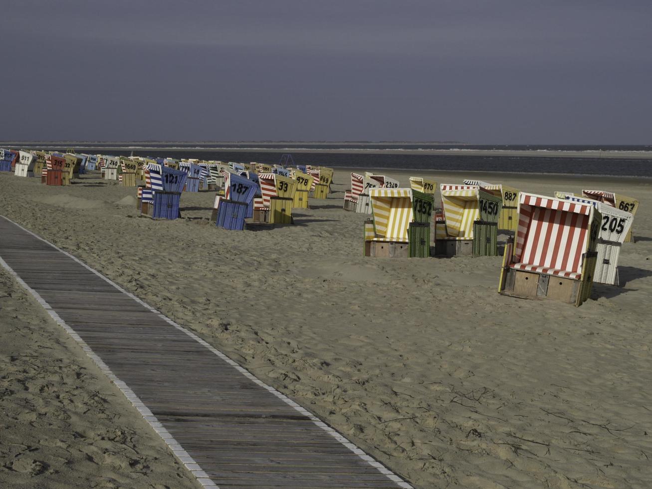 isla langeoog en el mar del norte foto