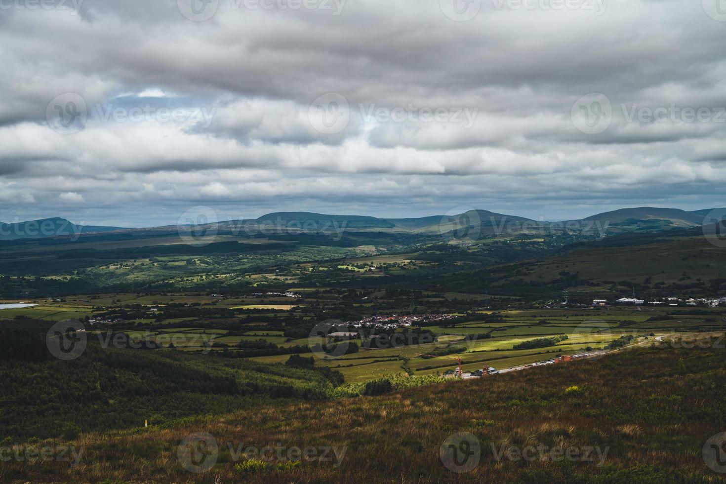 The black mountains in Wales photo