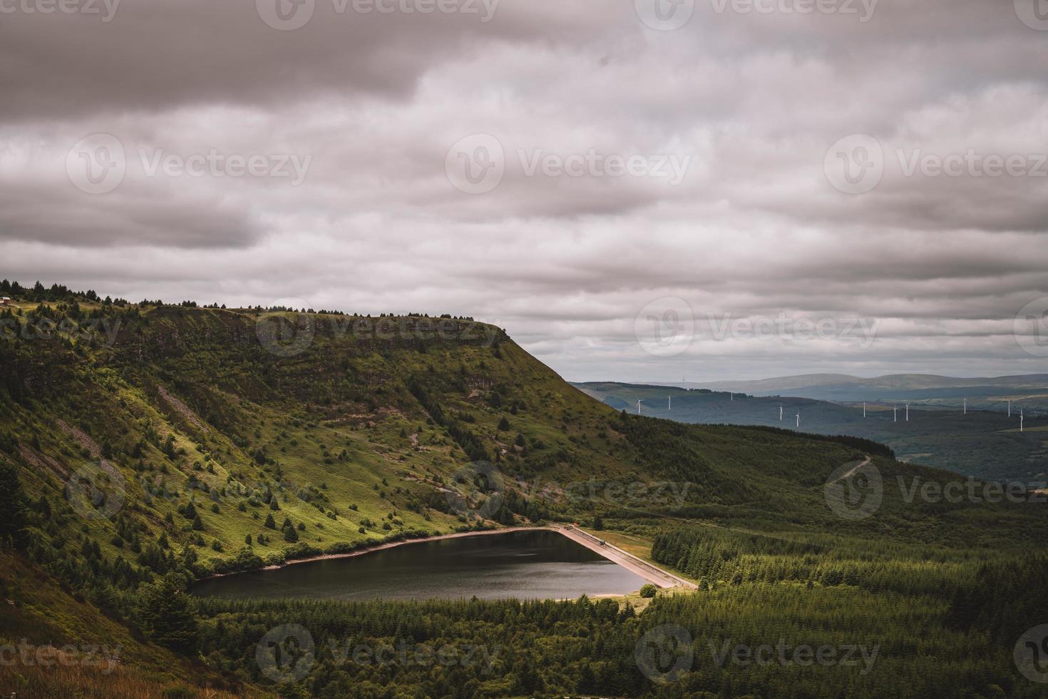 The black mountains in Wales photo