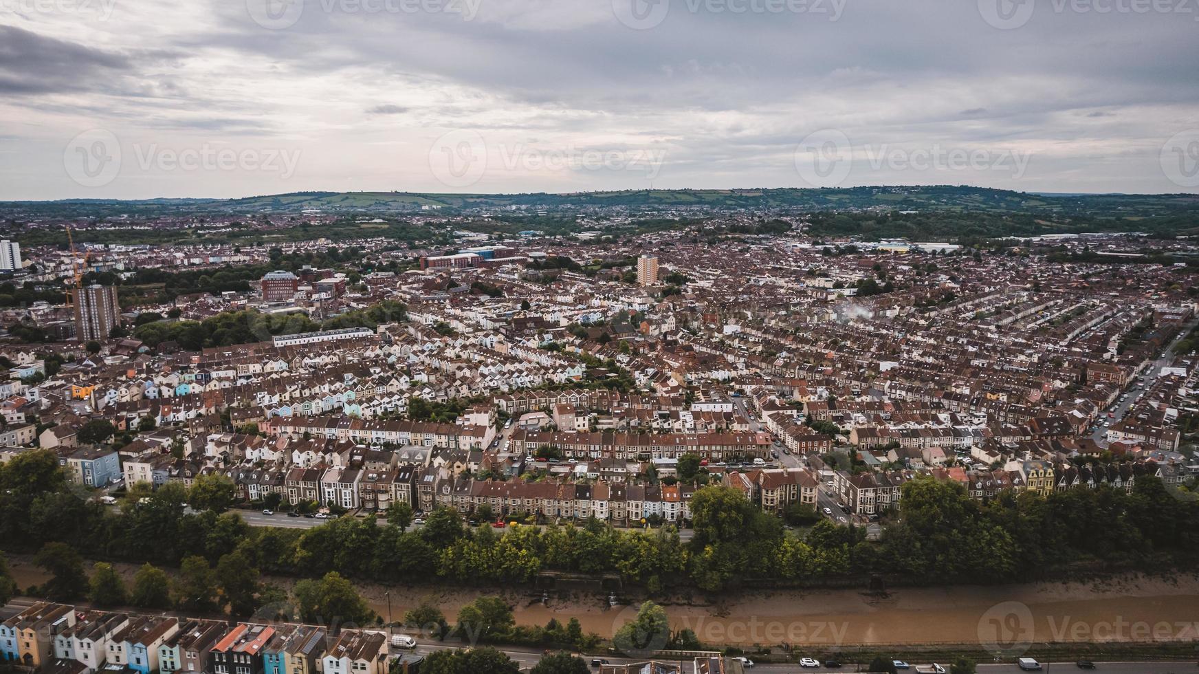 aerial view of Bristol, United Kingdom photo