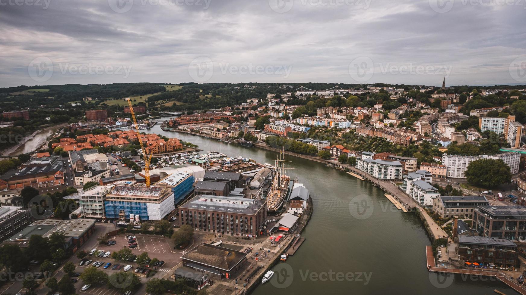 vista aérea de bristol, reino unido foto