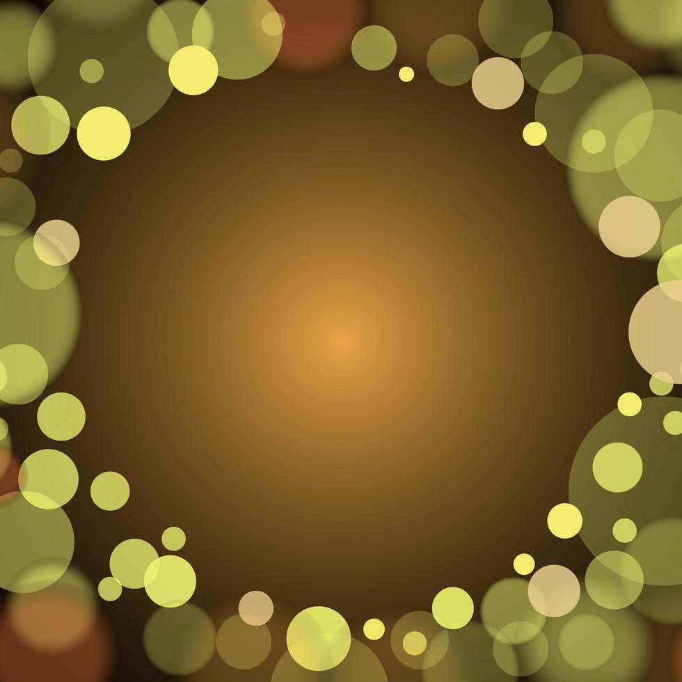 Abstract multicolored bokeh background with defocused circles and glitter. Decoration element for Christmas and New Year holidays, greeting cards, web banners, posters - Vector