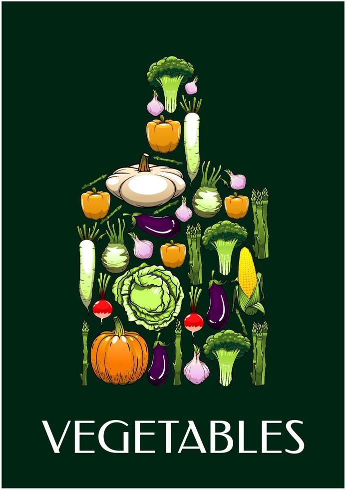 Cutting board icon with healthy vegetables icons vector