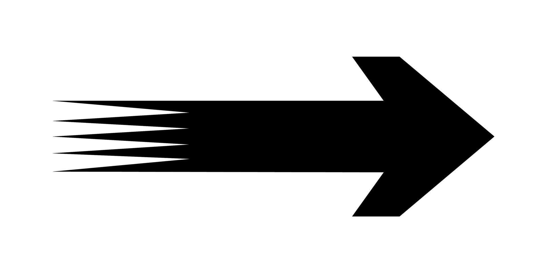 Illustration Vector Graphic of Black Arrow Cion