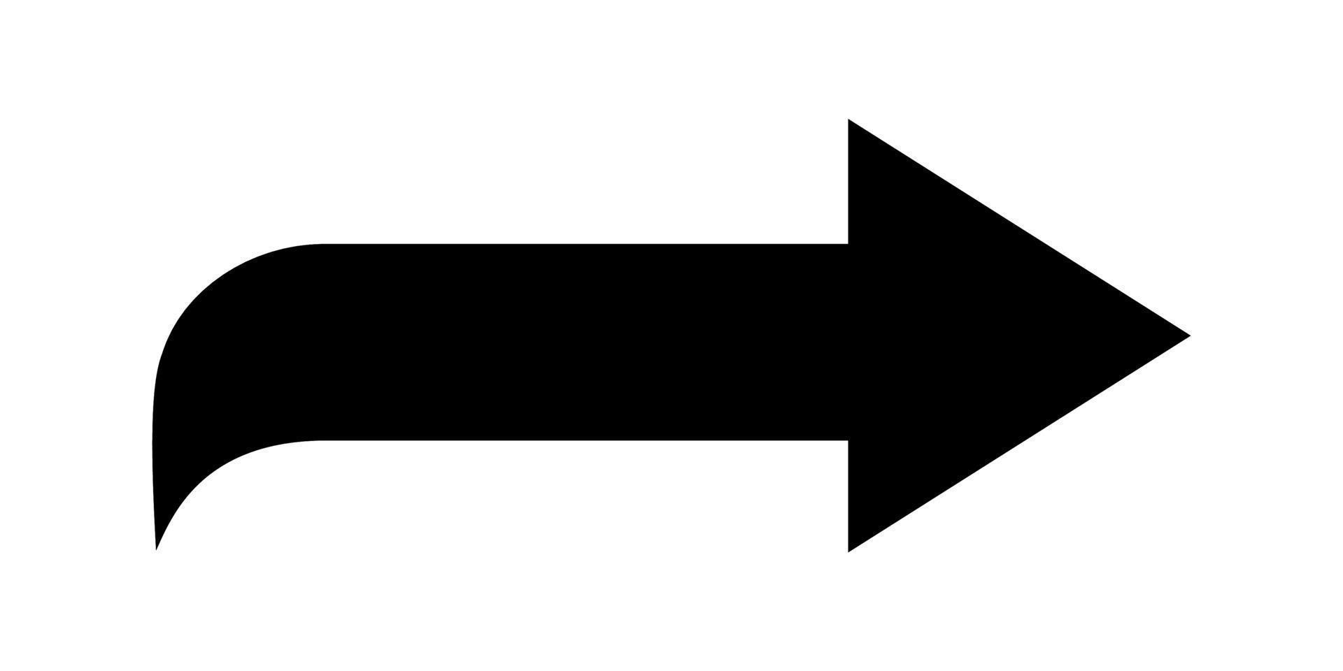 Illustration Vector Graphic of Black Arrow Cion