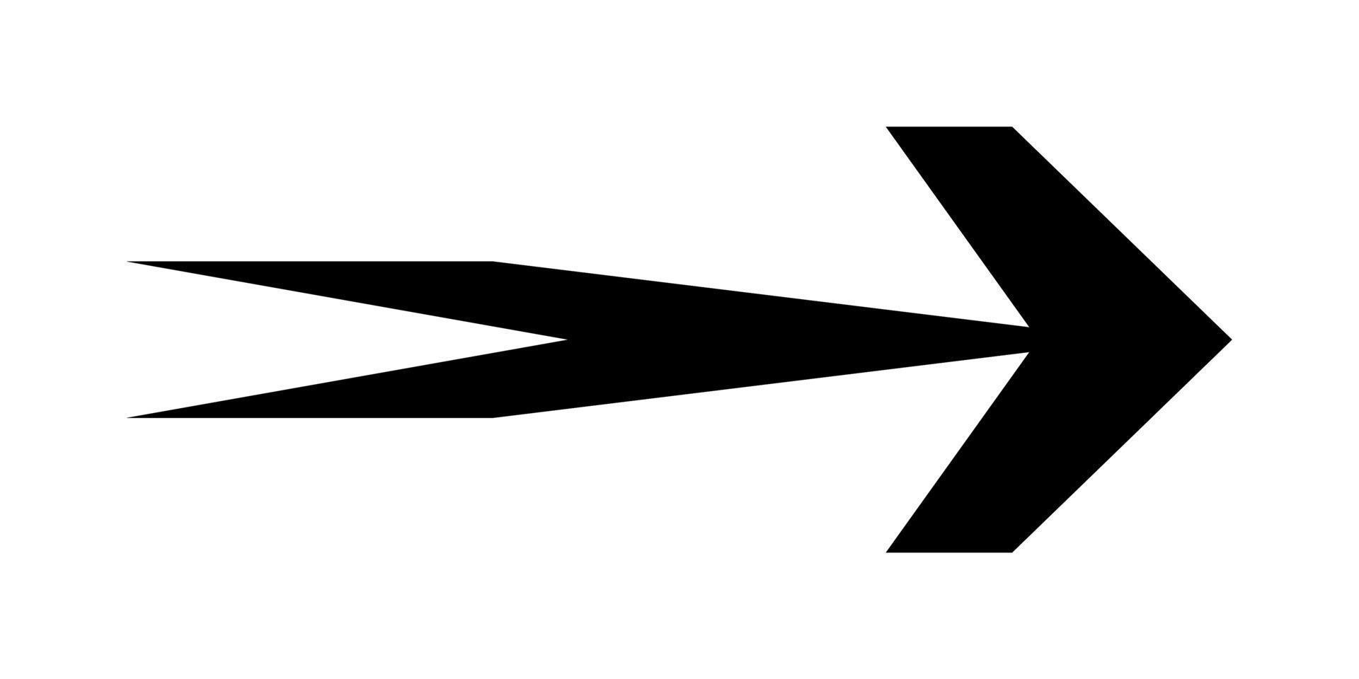 Illustration Vector Graphic of Black Arrow Cion