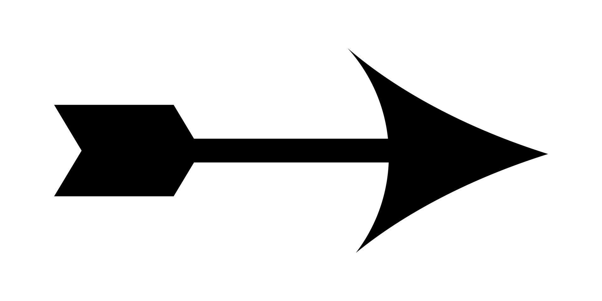 Illustration Vector Graphic of Black Arrow Cion