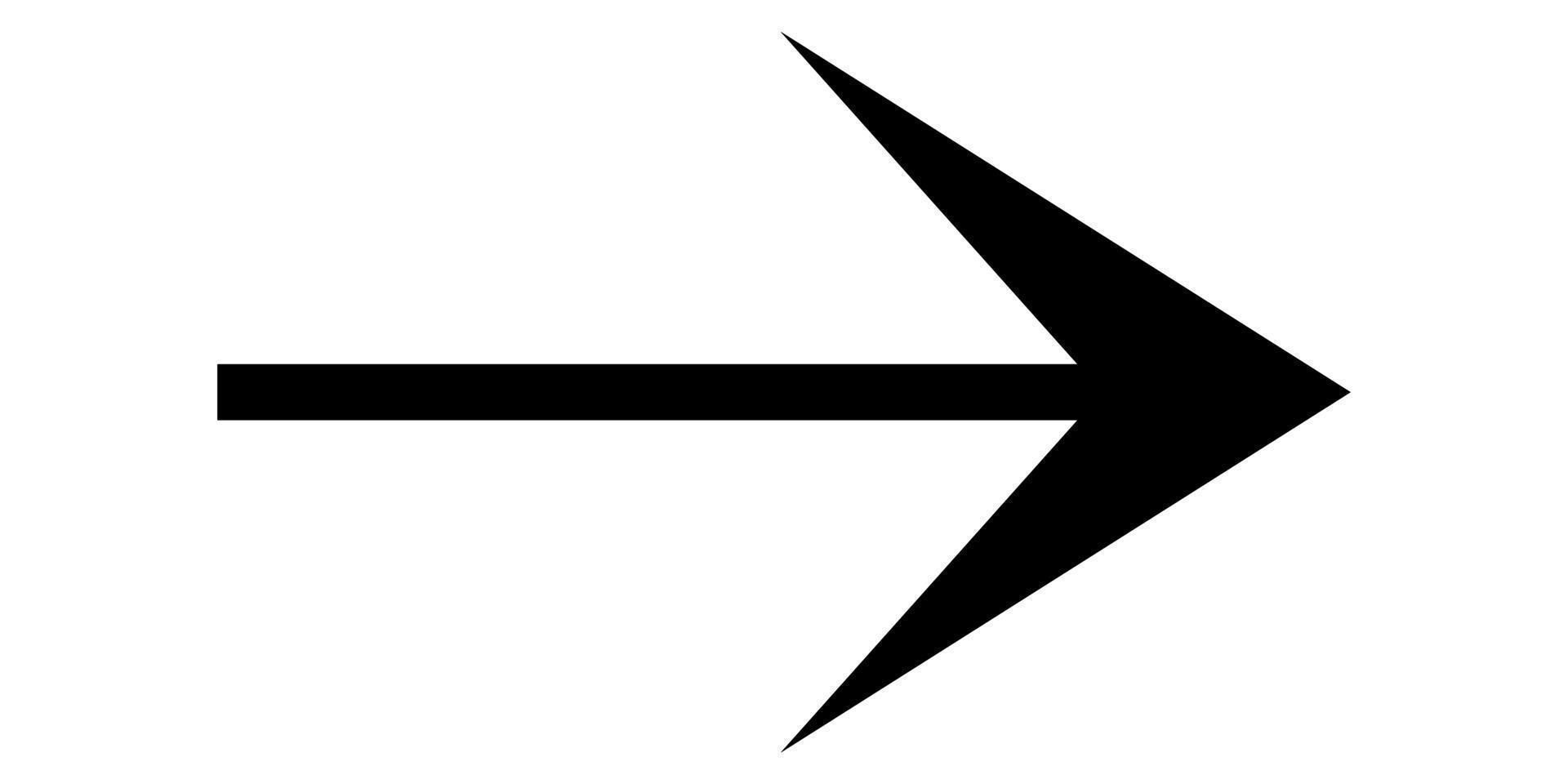Illustration Vector Graphic of Black Arrow Cion