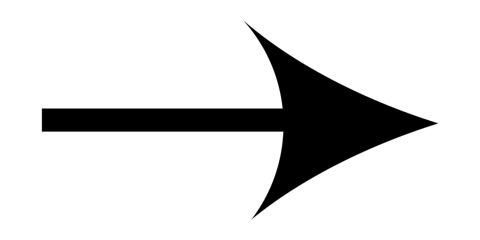 Illustration Vector Graphic of Black Arrow Cion