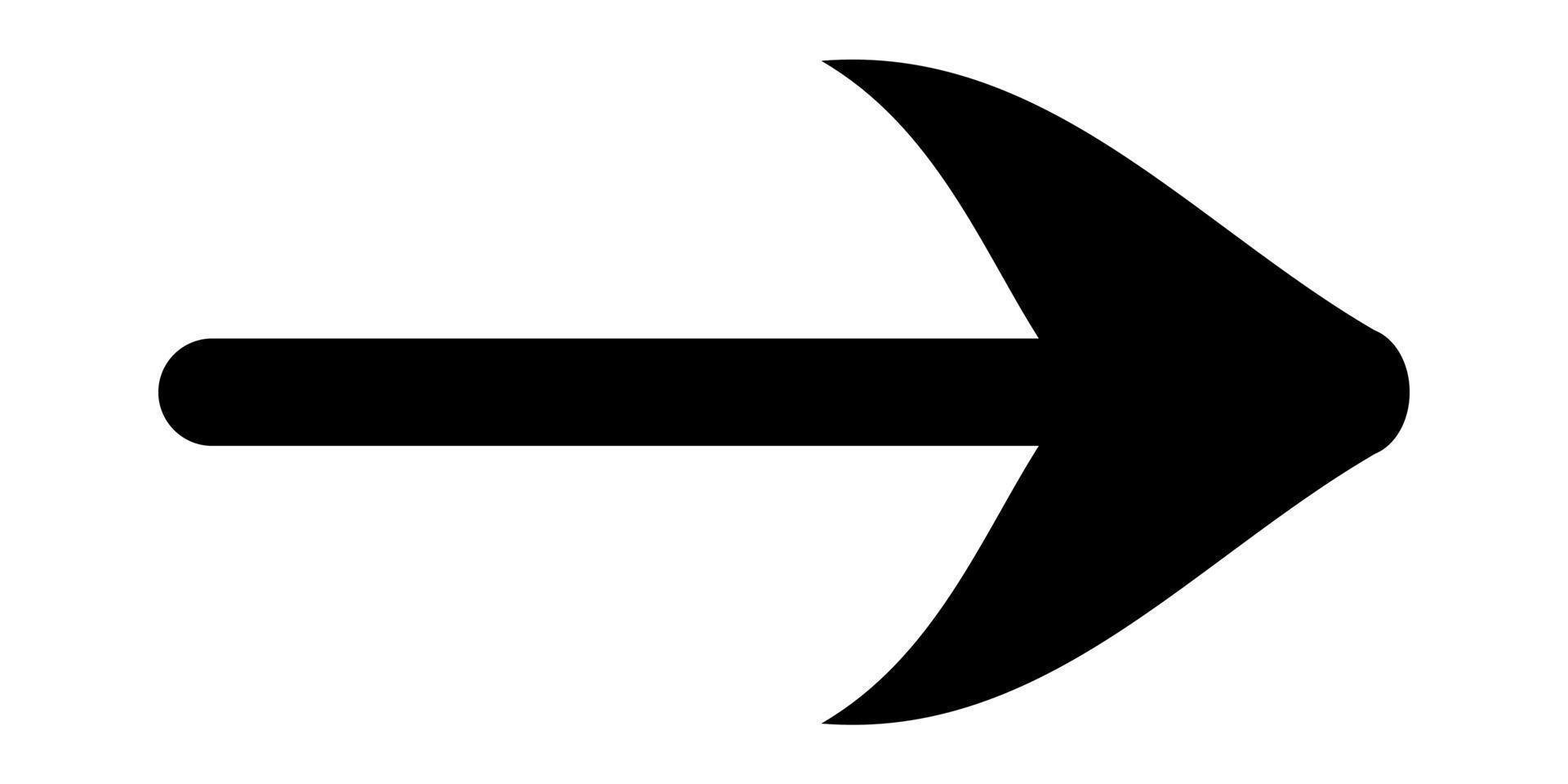 Illustration Vector Graphic of Black Arrow Cion