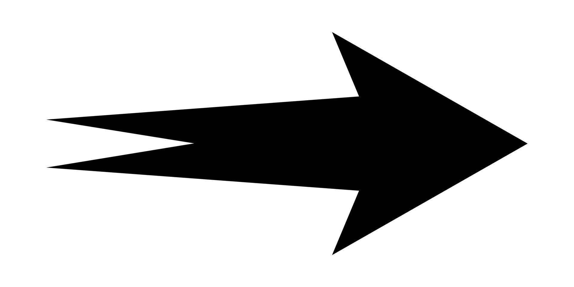 Illustration Vector Graphic of Black Arrow Cion