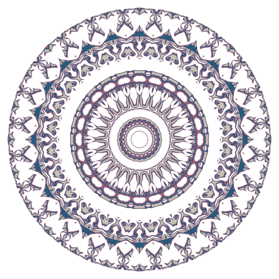 cirkel blommig mönster png