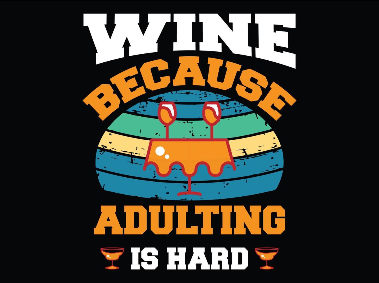 diseño de camiseta de vino vector