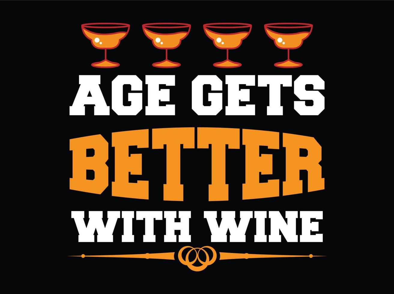 Wine t-shirt design vector