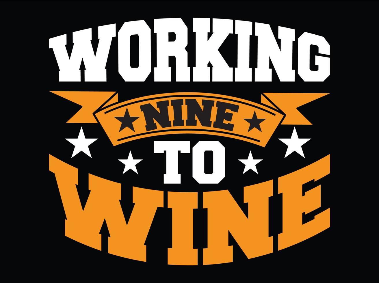 diseño de camiseta de vino vector