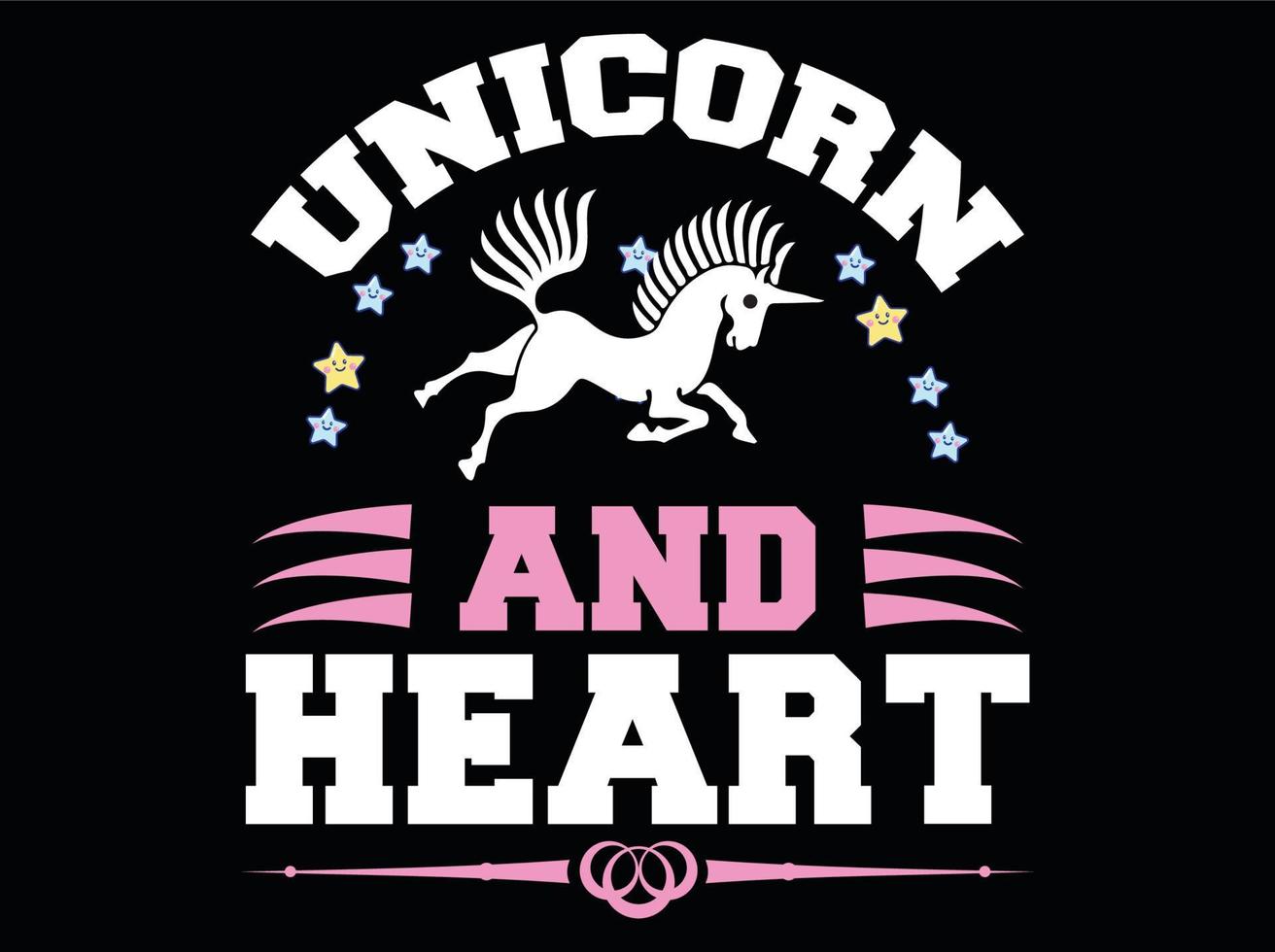 Unicorn t-shirt design vector