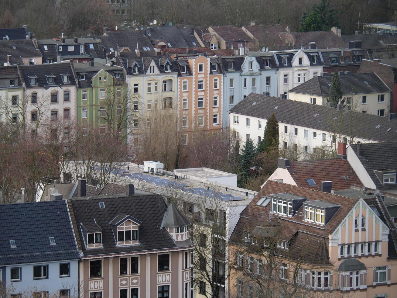 Old mine and the city of Bochum photo