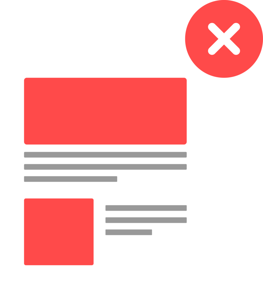 rejected or not accepted document icon png