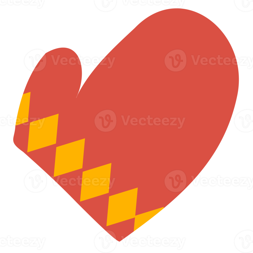 red mittens with ornament 11793410 PNG