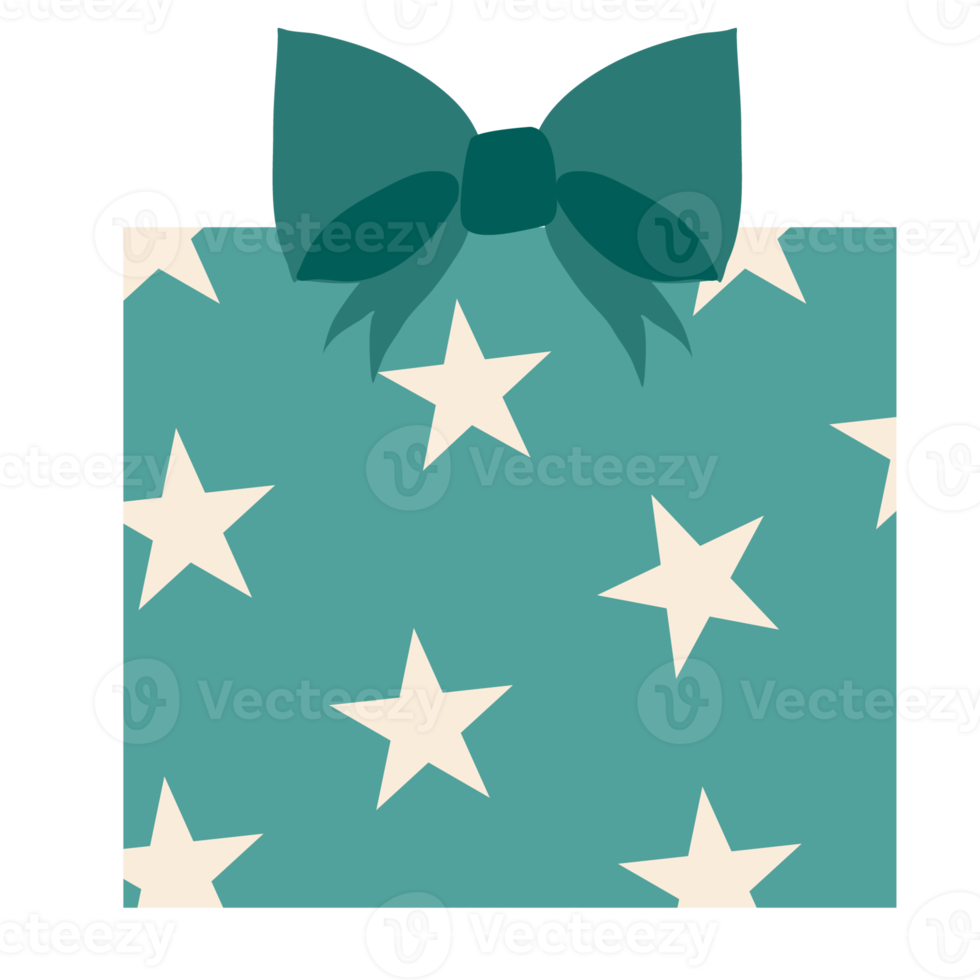 Gift box Christmas sale. Greeting card template. png