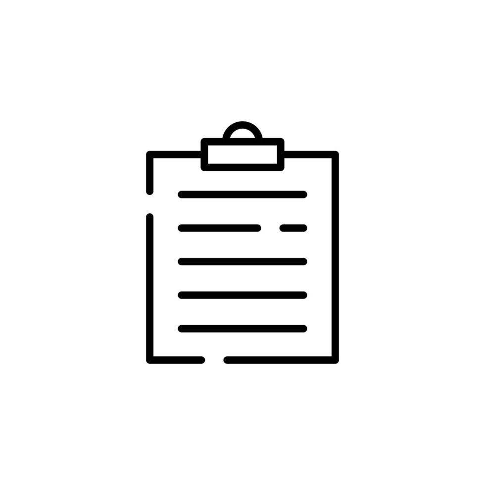 Notes, Notepad, Notebook, Memo, Diary, Paper Dotted Line Icon Vector Illustration Logo Template. Suitable For Many Purposes.