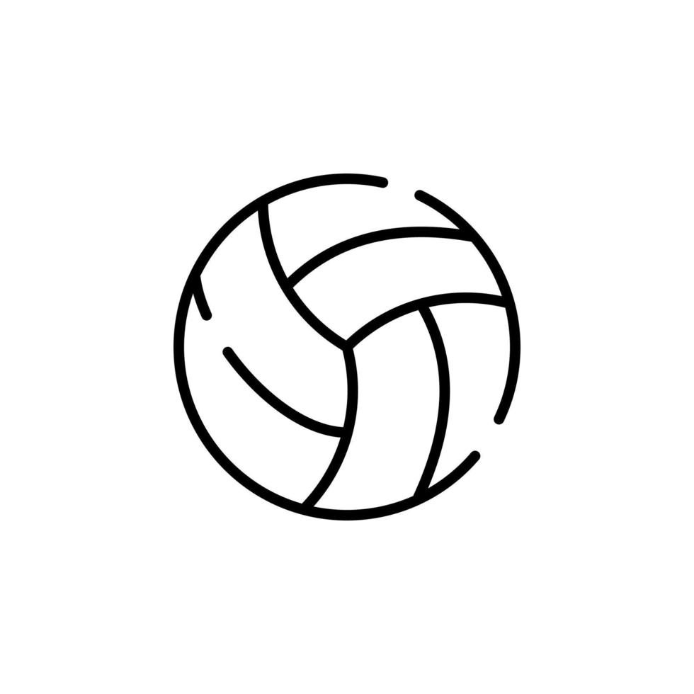 plantilla de logotipo de ilustración de vector de icono de línea de puntos de voleibol. adecuado para muchos propósitos.