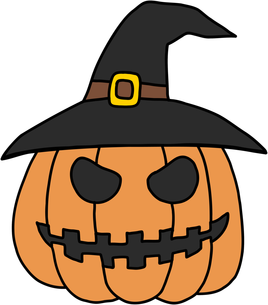 simplicidade de abóbora de halloween desenho à mão livre design plano  11793478 PNG